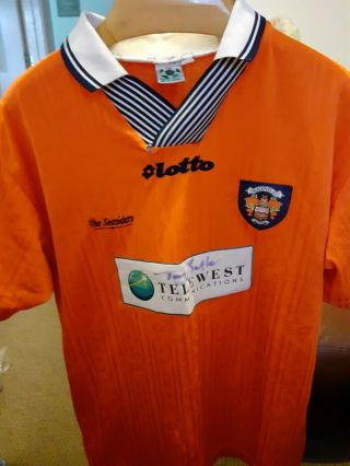Rare Old Blackpool 1997 Football Shirt Size Adults Xtr Large Player Worn