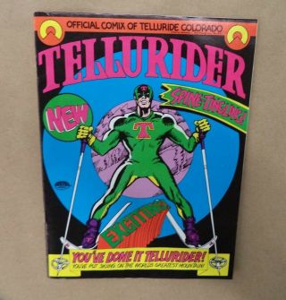 Rare 1972 Tellurider Comic Book Of Telluride Colorado Ski Resort 8/10