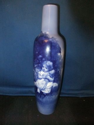 Royal Doulton Rare Blue Children Vase
