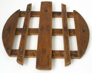 Antique/vintage Primitive Wood/wooden Trivet,  Hot Pad,  Table Protector