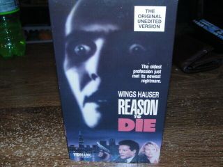 Reason To Die (vhs,  1990) Wings Hauser Rare Serial Killer Thriller Unedited
