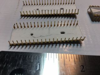 AMI S6820 WHITE CERAMIC Gold Plated Pins Vintage IC RARE CPU Gray Trace X4pcs 2