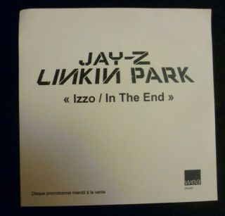 Jay - Z,  Linkin Park " Izzo / In The End " Very Rare Acetate Promo From France