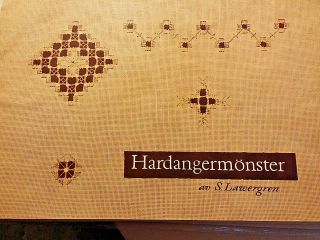 Hardangermonster Needlework Booklet Rare Vtg 50s Malmo Sweden S.  Lawergren