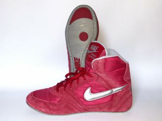 Nike Greco Supreme Wrestling Shoes Size 11 (2003) Red Silver Mens Rare