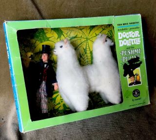 Vintage Mattel Dr.  Doolittle And Lama Doll 1967 Rare Gift Set Box