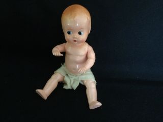 Vintage Ideal Baby Doll 8 Inches Hard Plastic,  Diaper 2
