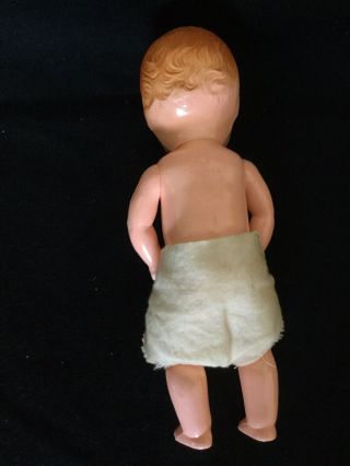 Vintage Ideal Baby Doll 8 Inches Hard Plastic,  Diaper 3