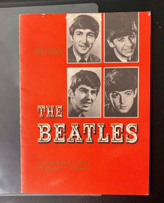 The Beatles 1964 Australian Tour Program Exc - Rare &