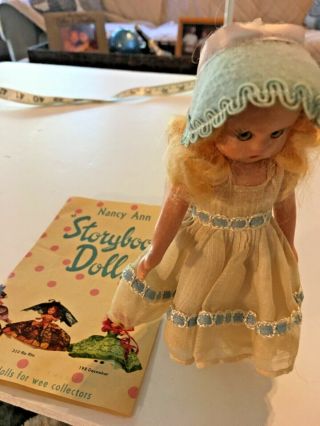 Vintage Nancy Ann Storybook Wee Doll Blonde Dress Pamphlet Sku035 - 009