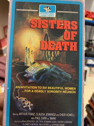 Sisters Of Death 1976 Rare Oop Htf Interglobal Home Video Vhs Horror