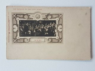 Antique Tuck & Sons " The Banquet Of The Civic Guards " Van Der Helst Sepia.