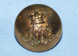 Antique Victorian Army Hospital Corps Button Military - Qvc By Jr Gaunt - 18 Mm