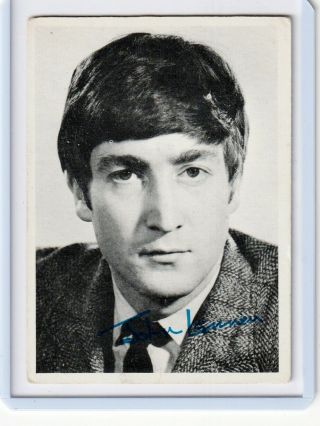 John Lennon The Beatles - 1965 Topps Series 1 Trading Card 2 Rare
