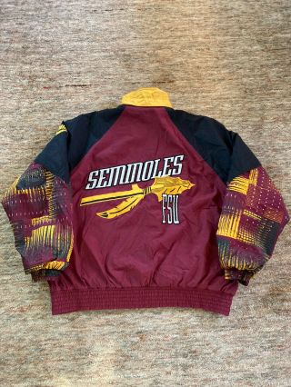 Vintage Nike FSU Jacket Florida State Seminoles XL 90’s Team Sports RARE Deion 2