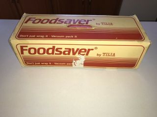 Rare Professional Foodsaver Tilia Vacuum Food Sealer Made In Italy