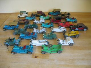 25 Diecast Vintage Toy Cars Matchbox Lesney Models Of Yesteryear - Spares Repair