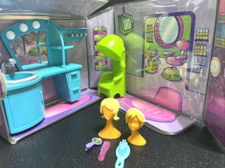 Fashion Polly Pocket Store Salon Shop Mall Fold Out Playset Carry Case Vintage 3