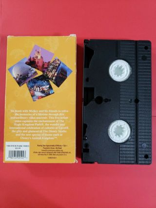 “Around The World With Mickey And Friends” VHS Rare Disney Theme Park Souvenir 2