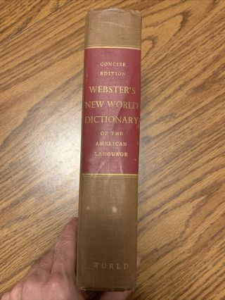 1964 WEBSTERS WORLD DICTIONARY of American Language Vtg RARE CONCISE EDITION 2