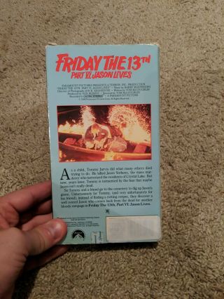 Friday the 13th VI Jason Lives - rare horror VHS slasher cult classic 3