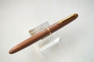 Lamy 99e Fountain Pen With 14 K Om Nib - Rare Cocoa Brown Color 1950 
