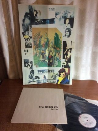 Ultra Rare Poster From A White Album Of The Beatles.  Russian Pressing