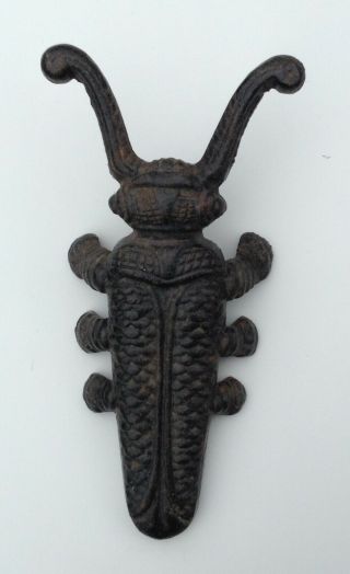 Vintage Cast Iron Beetle Bug Boot Scraper Removal Jack 3