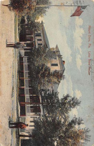 Mt.  Dora Florida Lake Side Inn Antique Postcard Dd10055