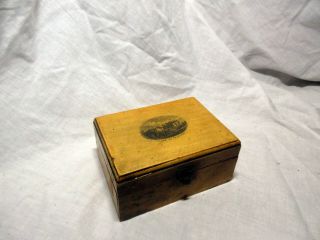 An Antique Mauchline Wooden Box - The House Of Falkland,  Fife