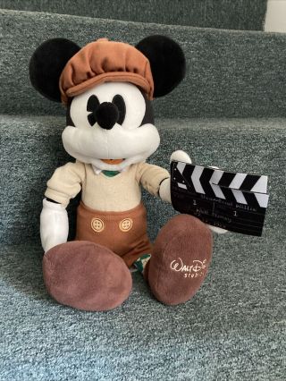 Rare Walt Disney Studios Steamboat Willie 1928 Pie - Eyed Mickey Mouse 19” Plush