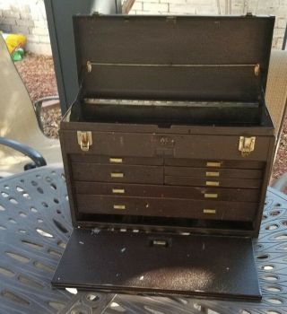 Vintage Kennedy 520b 7 Drawer Machinist Apprentice Tool Box Rare Edition