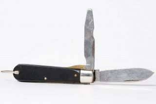 Vintage Colonial Prov.  Usa Tl - 29 Electricians/linesman Pocket Knife Saw Cut