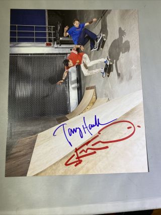 Rare Signed Tony Hawk And Steve - O Skateboard Picture Signed Autohraphed Skate