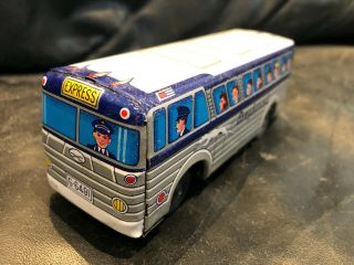 Rare Japan Greyhound Bus Tin Toy,  Vintage,  Friction