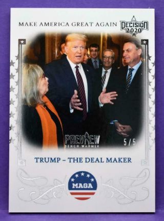Rare Decision 2020 Preview Maga M18 Trump - The Deal Maker 