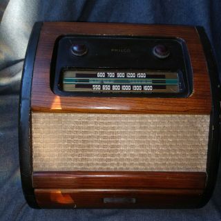 Vintage Philco Bing Crosby Radio & Record Player Powers On / Rare Model