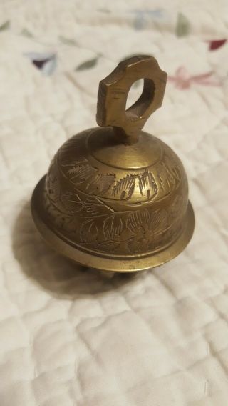 Vintage Antique Brass Bell Hanging Door Bell,  Wind Charm,  Sound