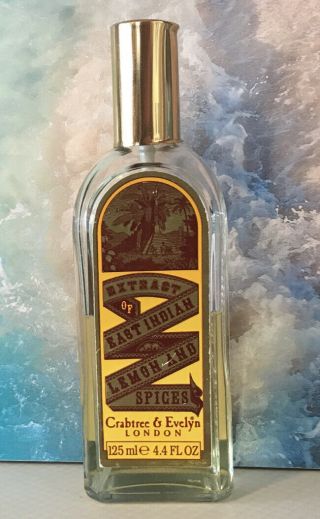 Rare Crabtree Evelyn Vintage Extract Of East Indian Lemon & Spices 125 Ml 4.  4oz
