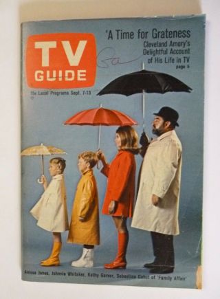Georgia Sept 7 1968 Tv Guide Family Affair Cabot Doctors Debut Banana Splits