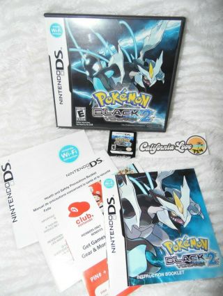 Pokémon Black Version 2 Nintendo Ds 2012 Rare 100 U.  S.  A.  Authentic ✔☆mint☆✔