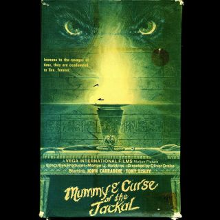 The Mummy And The Curse Of The Jackal 1969 Rare Late - Nite Horror Vhs Tape