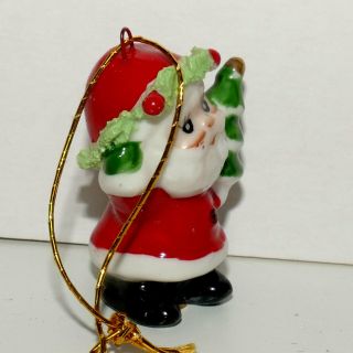 Christmas Ornament Porcelain SANTA LEGO Feather Tree Vintage JAPAN USA SELLER 2