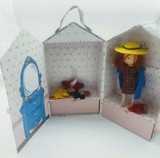 Vintage Madeline Paris Doll House Carrying Case With Madeline Doll 1999