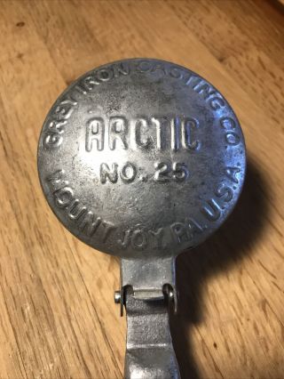 Antique Ice Shaver Early 1900’s Cast Iron Arctic No.  25 • Grey Iron Casting Co.