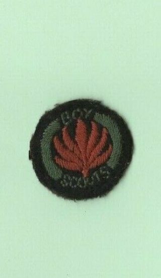 1928 - Boy Scout - Proficiency Badge - Firefighter - Blue Felt - Rare - British