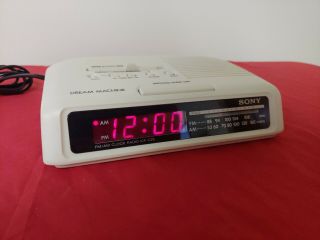 Vintage Sony Dream Machine Alarm Clock Radio,  Model Icf - C25,