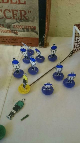 Rare 1950’s Vintage Subbuteo Table Soccer Set with paperwork and leaflets 3