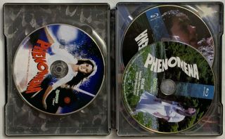PHENOMENA LIMITED EDITION BLU RAY CD 3 DISC SYNAPSE EXCLUSIVE RARE OOP STEELBOOK 3