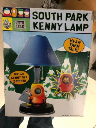Rare South Park 2005 Talking Kenny Electric Desk Table Lamp Kenny Gets Shocked